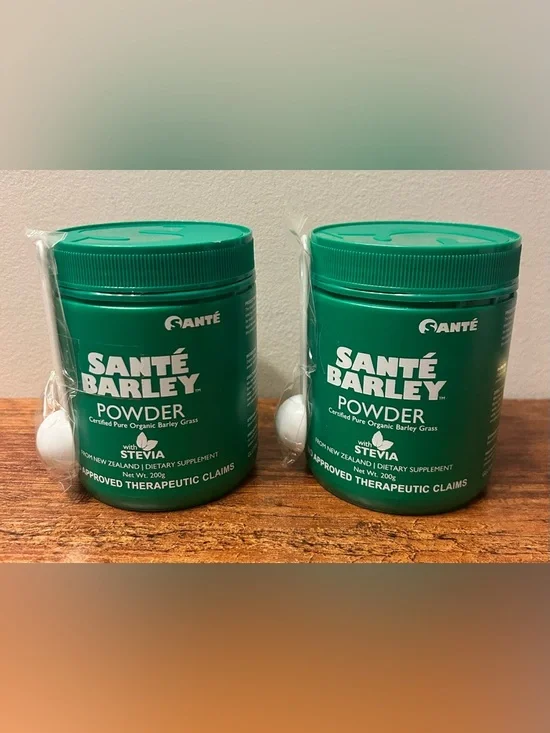 2x Santé Barley Powder with Stevia 200g - Certified Organic Barley Grass Exp2027 - Picture 1 of 12